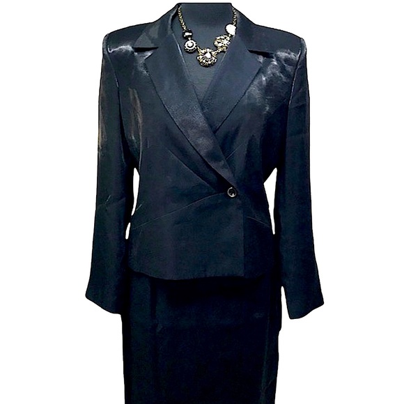 Harve Benard Evening Tuxedo Skirt & Jacket Set - Picture 3 of 14